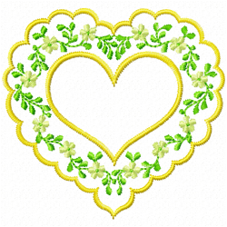 Flowers And Tree Embroidery Design 1